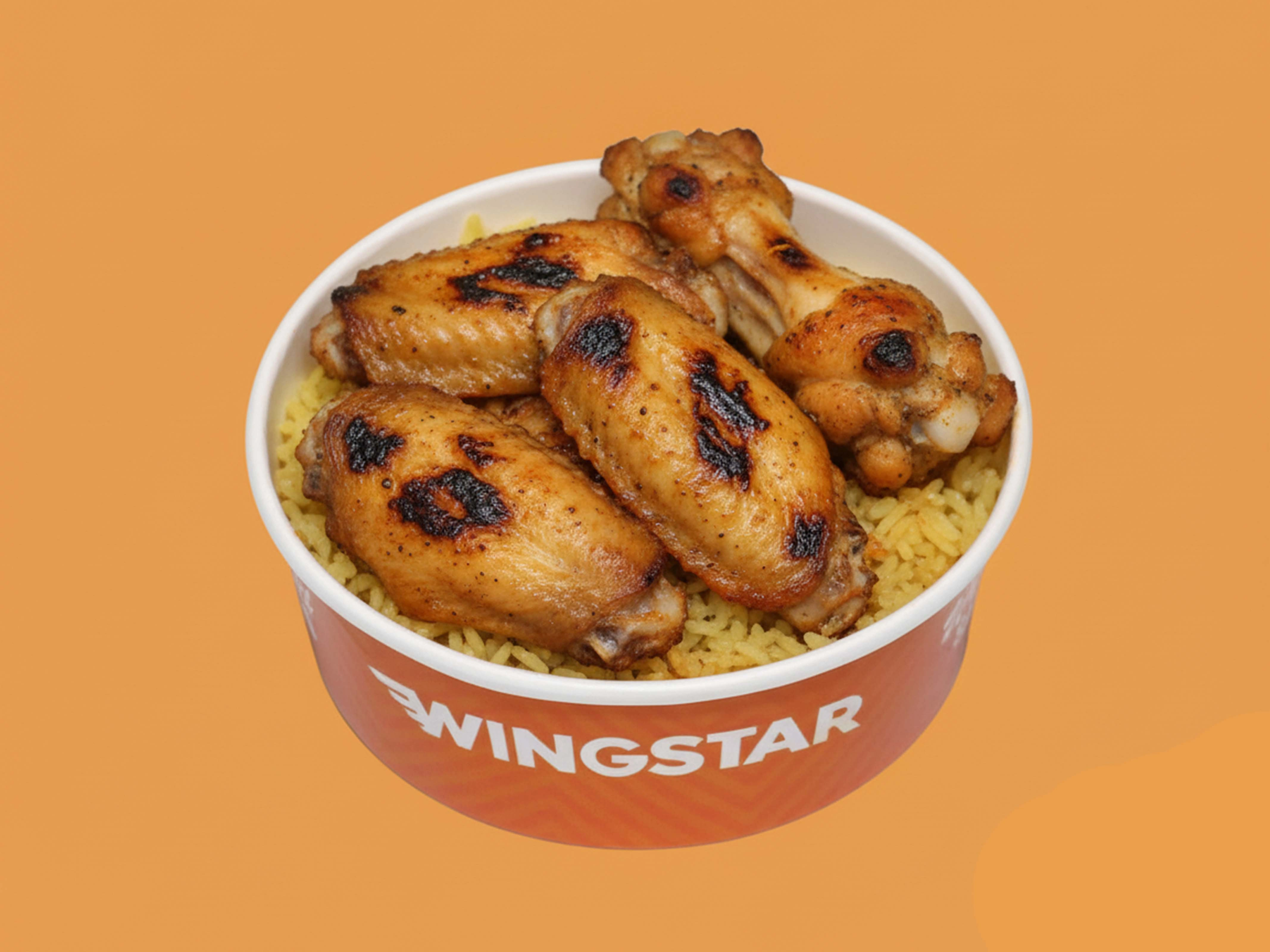 Chicken wings rice box